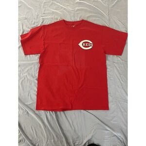 Men's Cincinnati Reds T-Shirt Majestic Chapman #54 Red Size L